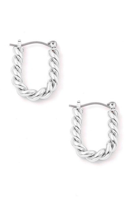 Twist Hoops-180 Jewelry-Earrings, Gold Twist Hoop Earrings, Max Retail, Silver Twist Hoop Earrings, Twist Hoop Earrings, Twist Hoops-Silver-[option4]-[option5]-[option6]-Womens-USA-Clothing-Boutique-Shop-Online-Clothes Minded