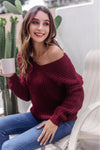 V-Neck Ribbed Knit Sweater-Hanny, Ship From Overseas, Shipping Delay 09/29/2023 - 10/04/2023-[option4]-[option5]-[option6]-Womens-USA-Clothing-Boutique-Shop-Online-Clothes Minded