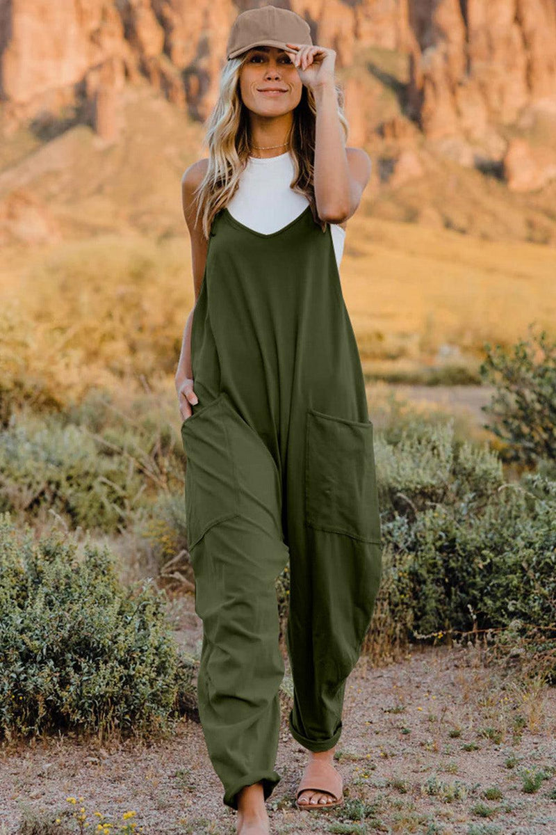 V-Neck Sleeveless Jumpsuit with Pocket-Jumpsuit-Black Friday, Double Take, Ship From Overseas, Shipping Delay 09/29/2023 - 10/02/2023-Army Green-S-[option4]-[option5]-[option6]-Womens-USA-Clothing-Boutique-Shop-Online-Clothes Minded