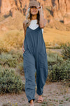 V-Neck Sleeveless Jumpsuit with Pocket-Jumpsuit-Black Friday, Double Take, Ship From Overseas, Shipping Delay 09/29/2023 - 10/02/2023-Peacock Blue-S-[option4]-[option5]-[option6]-Womens-USA-Clothing-Boutique-Shop-Online-Clothes Minded