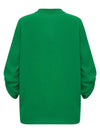 V-neck Roll Up Sleeve Blouse-Blouses-Green-S-[option4]-[option5]-[option6]-Womens-USA-Clothing-Boutique-Shop-Online-Clothes Minded