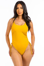 WBS SEXY SOLID COLOR ONE PIECE-Swimsuit-One-Piece-Mustard-S-[option4]-[option5]-[option6]-Womens-USA-Clothing-Boutique-Shop-Online-Clothes Minded