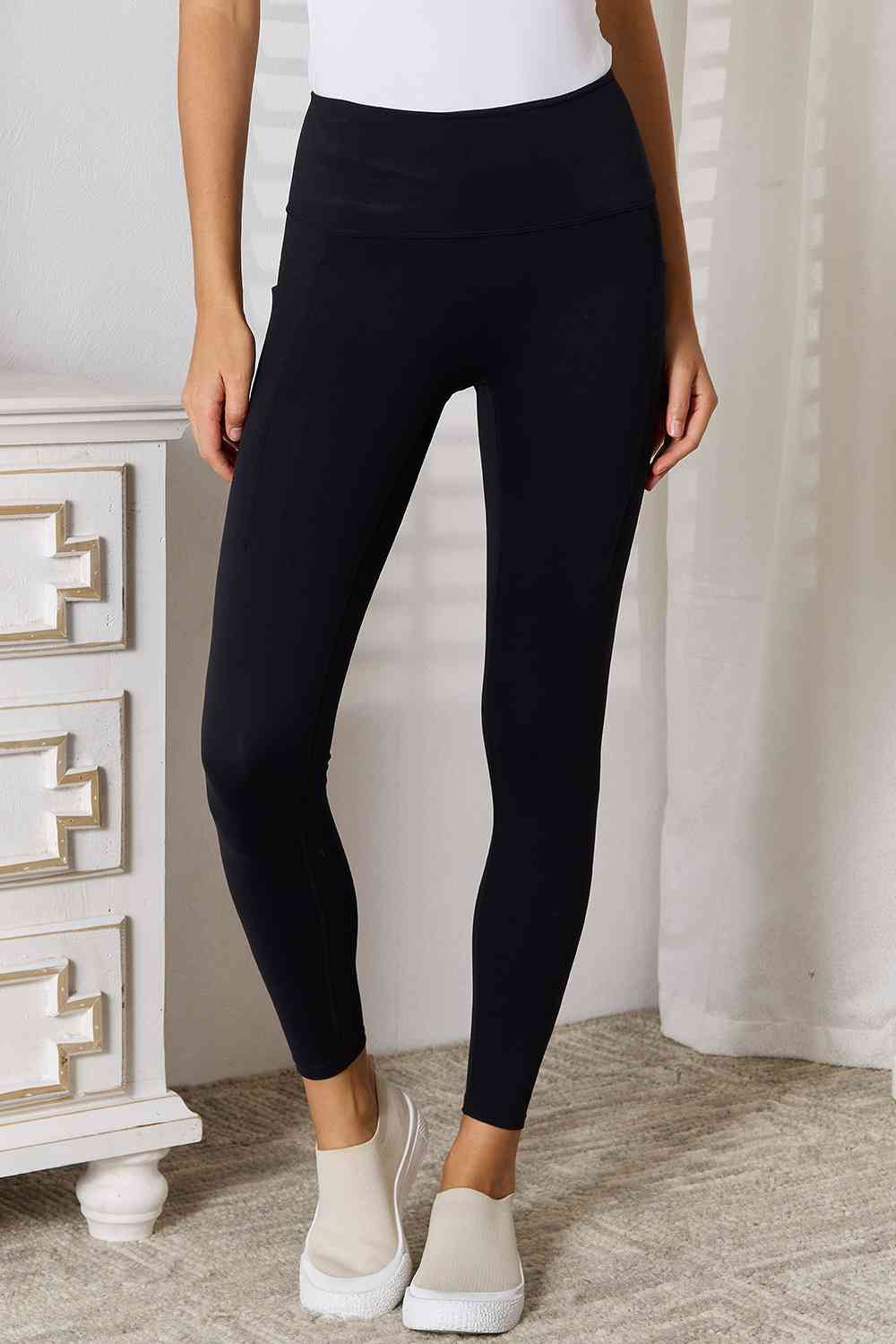 Wide Waistband Sports Leggings-Basic Bae, Ship from USA-Black-S-[option4]-[option5]-[option6]-Womens-USA-Clothing-Boutique-Shop-Online-Clothes Minded