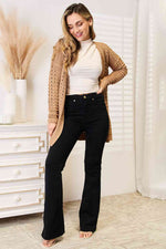 Woven Right Openwork Horizontal Ribbing Open Front Cardigan-Ship from USA, Woven Right-[option4]-[option5]-[option6]-Womens-USA-Clothing-Boutique-Shop-Online-Clothes Minded
