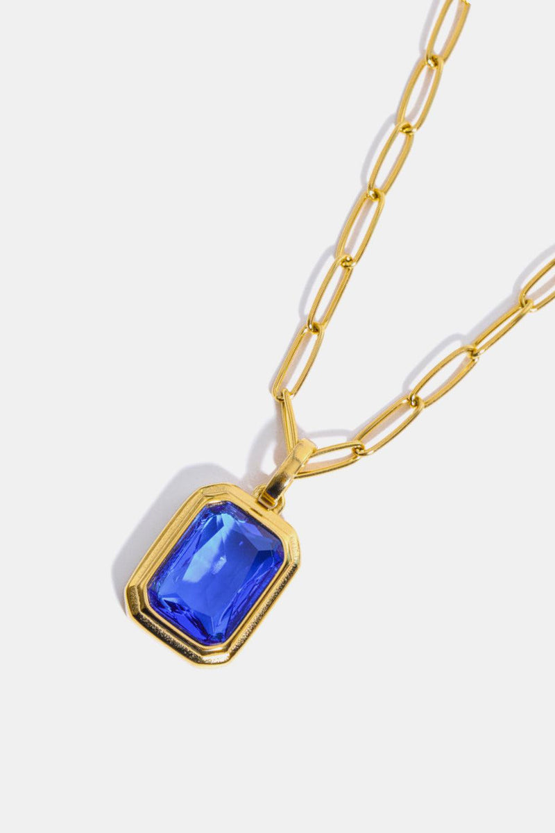 Zircon 18K Gold-Plated Geometrical Shape Pendant Necklace-H&S, Ship From Overseas, Shipping Delay 09/29/2023 - 10/04/2023-[option4]-[option5]-[option6]-Womens-USA-Clothing-Boutique-Shop-Online-Clothes Minded