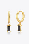 Zircon Huggie Drop Earrings-KIKICHICC, Ship From Overseas-Gold/Black-One Size-[option4]-[option5]-[option6]-Womens-USA-Clothing-Boutique-Shop-Online-Clothes Minded