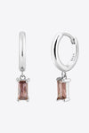 Zircon Huggie Drop Earrings-KIKICHICC, Ship From Overseas, Shipping Delay 09/29/2023 - 10/04/2023-Silver/Brown-One Size-[option4]-[option5]-[option6]-Womens-USA-Clothing-Boutique-Shop-Online-Clothes Minded