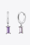 Zircon Huggie Drop Earrings-KIKICHICC, Ship From Overseas-Silver/Purple-One Size-[option4]-[option5]-[option6]-Womens-USA-Clothing-Boutique-Shop-Online-Clothes Minded