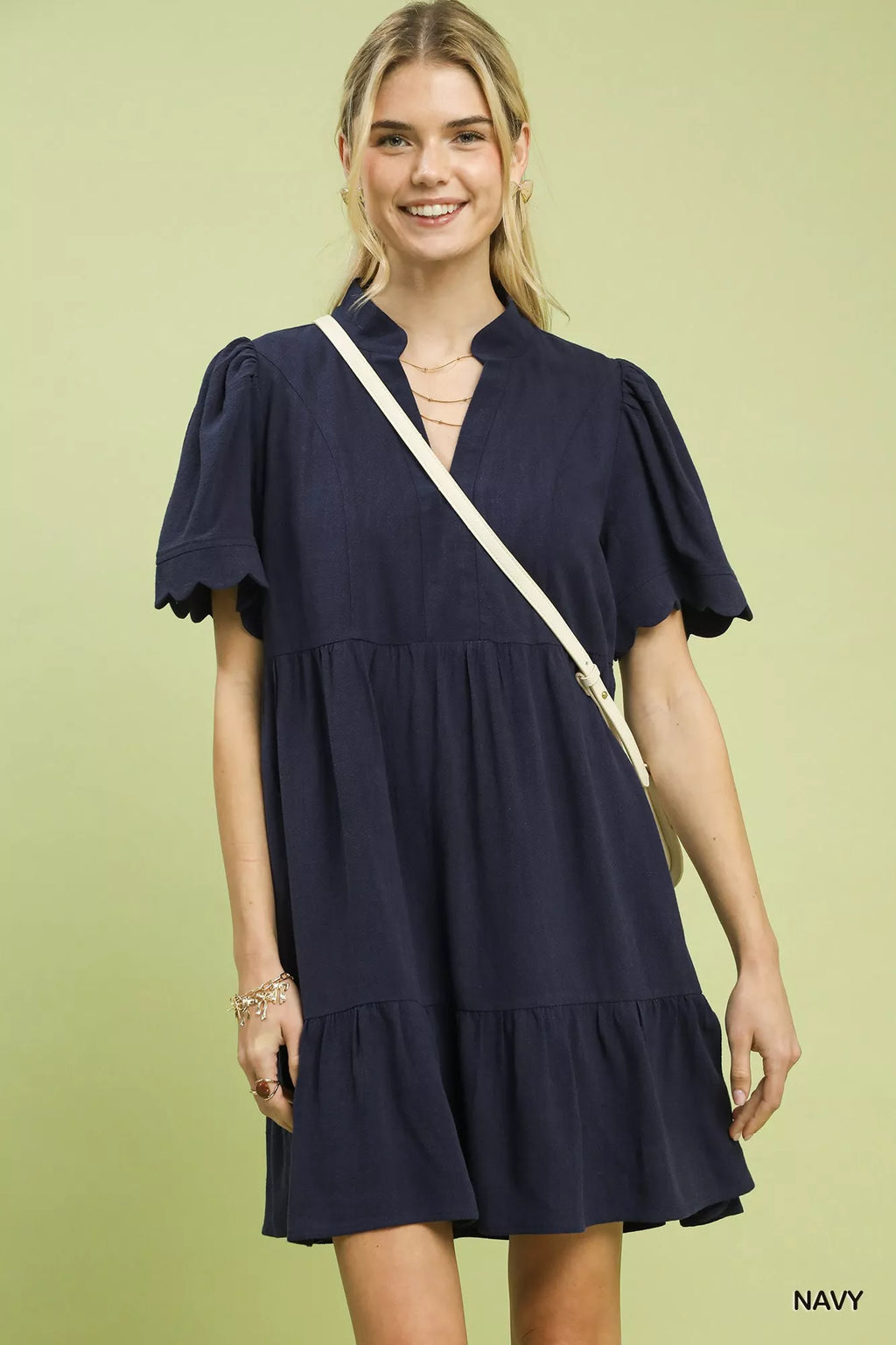 ruffle dress layered Ruffle Layered Maxi Dress XXS / Blue