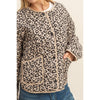 Leopard Quilted Puffer Jacket