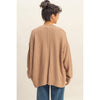 Button-Front Oversized Cardigan