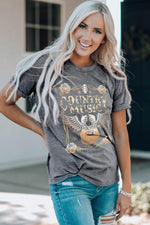 WBS COUNTRY MUSIC Graphic T-Shirt-Shirts & Tops-Mid Gray-S-[option4]-[option5]-[option6]-Womens-USA-Clothing-Boutique-Shop-Online-Clothes Minded