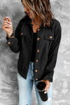 WBS Corduroy Long Sleeve Jacket-Black-S-[option4]-[option5]-[option6]-Womens-USA-Clothing-Boutique-Shop-Online-Clothes Minded