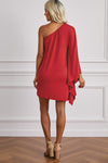 WBS One Shoulder Statement Dress-[option4]-[option5]-[option6]-Womens-USA-Clothing-Boutique-Shop-Online-Clothes Minded