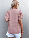 WBS Printed Flutter Sleeve V-Neck Top-Shirts & Tops--[option4]-[option5]-[option6]-Womens-USA-Clothing-Boutique-Shop-Online-Clothes Minded