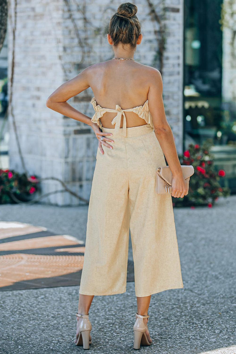 WBS Ruffled Strapless Wide Leg Jumpsuit-[option4]-[option5]-[option6]-Womens-USA-Clothing-Boutique-Shop-Online-Clothes Minded