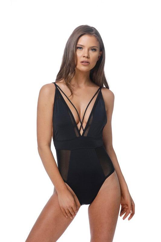 WBS SOLID MESH BLACK SEXY ON EPIECE-One-Piece-Black-M-[option4]-[option5]-[option6]-Womens-USA-Clothing-Boutique-Shop-Online-Clothes Minded