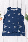 WBS Star Print Tank with Slits-Shirts & Tops-Peacock Blue-2XL-[option4]-[option5]-[option6]-Womens-USA-Clothing-Boutique-Shop-Online-Clothes Minded