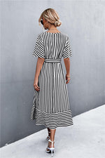 WBS Striped Tie Belt Midi Dress-Dresses--[option4]-[option5]-[option6]-Womens-USA-Clothing-Boutique-Shop-Online-Clothes Minded