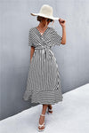 WBS Striped Tie Belt Midi Dress-Dresses--[option4]-[option5]-[option6]-Womens-USA-Clothing-Boutique-Shop-Online-Clothes Minded