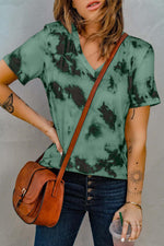 WBS Tie-Dye V-Neck Tee Shirt-Shirts & Tops--[option4]-[option5]-[option6]-Womens-USA-Clothing-Boutique-Shop-Online-Clothes Minded