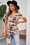WBS Tie-Dye V-Neck Tee Shirt-Shirts & Tops--[option4]-[option5]-[option6]-Womens-USA-Clothing-Boutique-Shop-Online-Clothes Minded