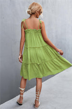 WBS Tie-Shoulder Frill Trim Sleeveless Dress-lime-[option4]-[option5]-[option6]-Womens-USA-Clothing-Boutique-Shop-Online-Clothes Minded