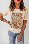 WBS Western Graphic Round Neck T-Shirt-Shirts & Tops--[option4]-[option5]-[option6]-Womens-USA-Clothing-Boutique-Shop-Online-Clothes Minded
